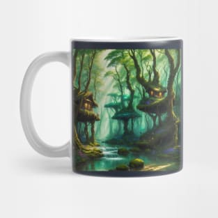 Fantasy Fairy Forest Render - Magic Retreat Mug